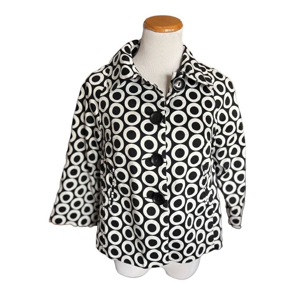 Womens Appraisal Chunky Button Retro Chic Blazer Jacket - Sz S